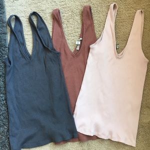 3 vneck camis Express